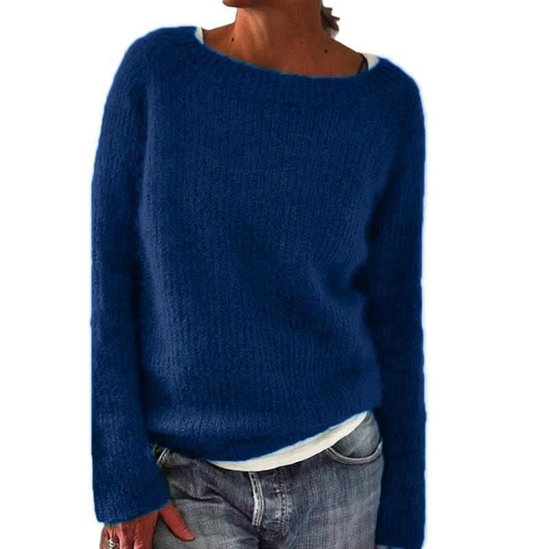 Pullover Damen - Lässige Passform mit weitem Ausschnitt | A&B - 3 - Annoboutique