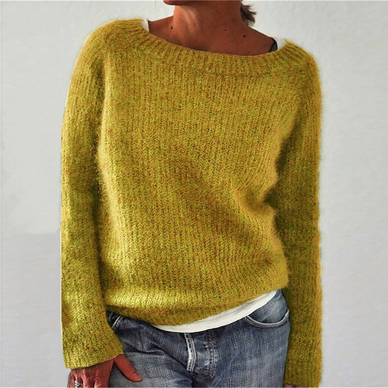 Pullover Damen - Lässige Passform mit weitem Ausschnitt | A&B - 5 - Annoboutique
