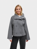 Damenjacke mit breitem Kragen und doppeltem Knopfverschluss | A&B - 1 - Annoboutique