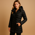 Damen Winterjacke mit Kapuze und figurbetontem Schnitt | A&B - 1 - Annoboutique