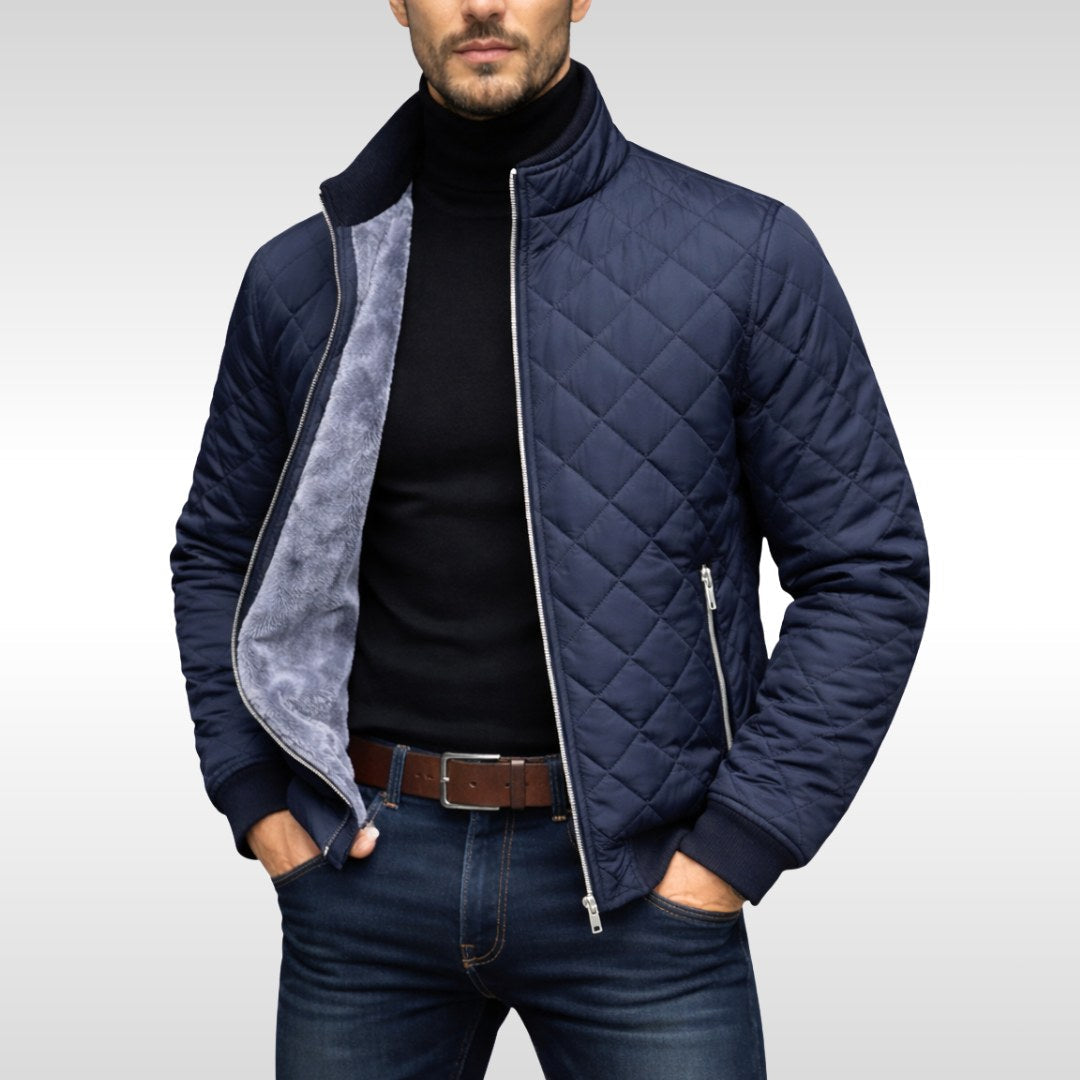 Moderne Herren Steppjacke mit praktischen Taschen und zeitgemäßer Passform | A&B - 1 - Annoboutique