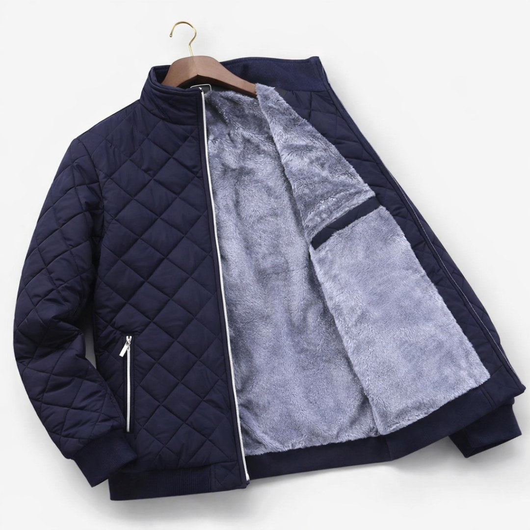 Moderne Herren Steppjacke mit praktischen Taschen und zeitgemäßer Passform | A&B - 4 - Annoboutique
