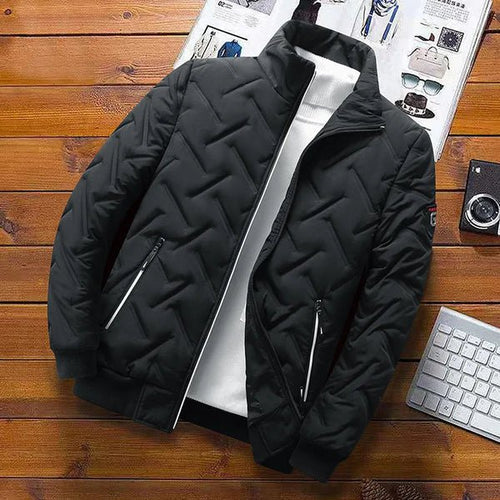 Herren Steppjacke mit modernem Schnitt und praktischen Taschen | A&B - 2 - Annoboutique