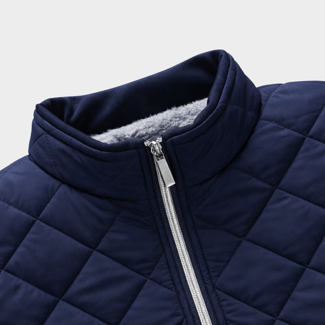Moderne Herren Steppjacke mit praktischen Reißverschlusstaschen | A&B - 5 - Annoboutique