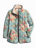Damenjacke mit floralem Muster und praktischem Reißverschluss | A&B - 1 - Annoboutique