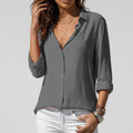 Bluse Damen mit lässigem Schnitt und klassischem Kragen | A&B - 1 - Annoboutique
