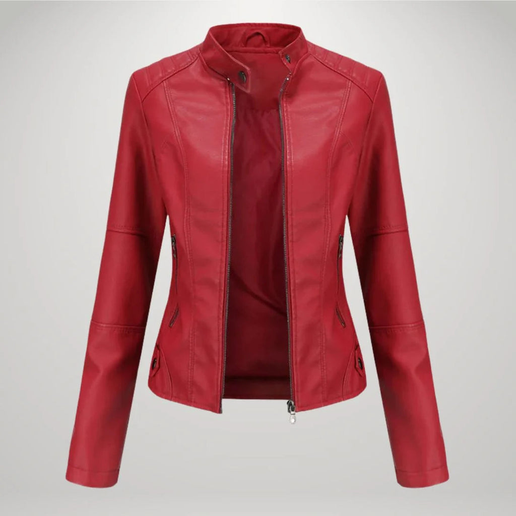 Damenjacke mit tailliertem Schnitt und modernem Stehkragen | A&B - 4 - Annoboutique