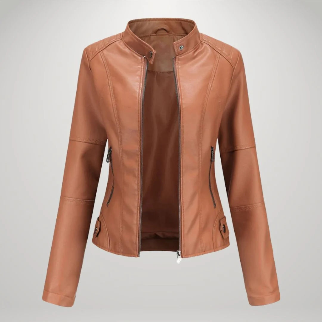 Damenjacke mit tailliertem Schnitt und modernem Stehkragen | A&B - 6 - Annoboutique