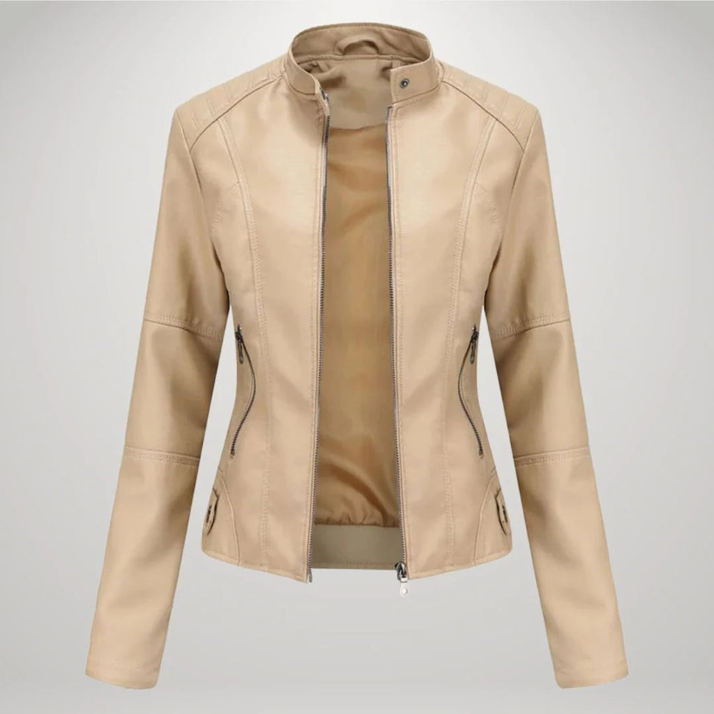 Damenjacke mit tailliertem Schnitt und modernem Stehkragen | A&B - 8 - Annoboutique
