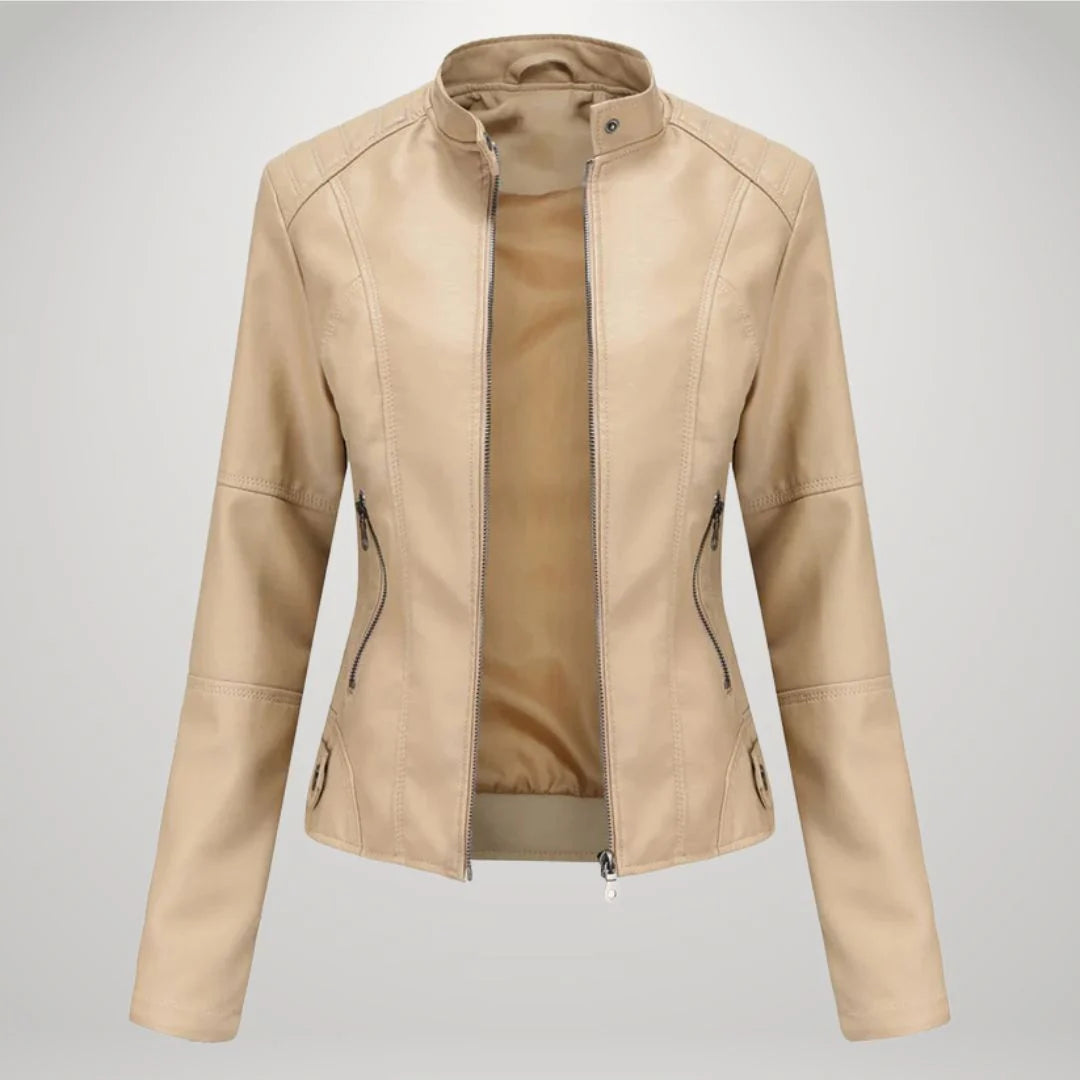 Damenjacke mit tailliertem Schnitt und modernem Stehkragen | A&B - 8 - Annoboutique