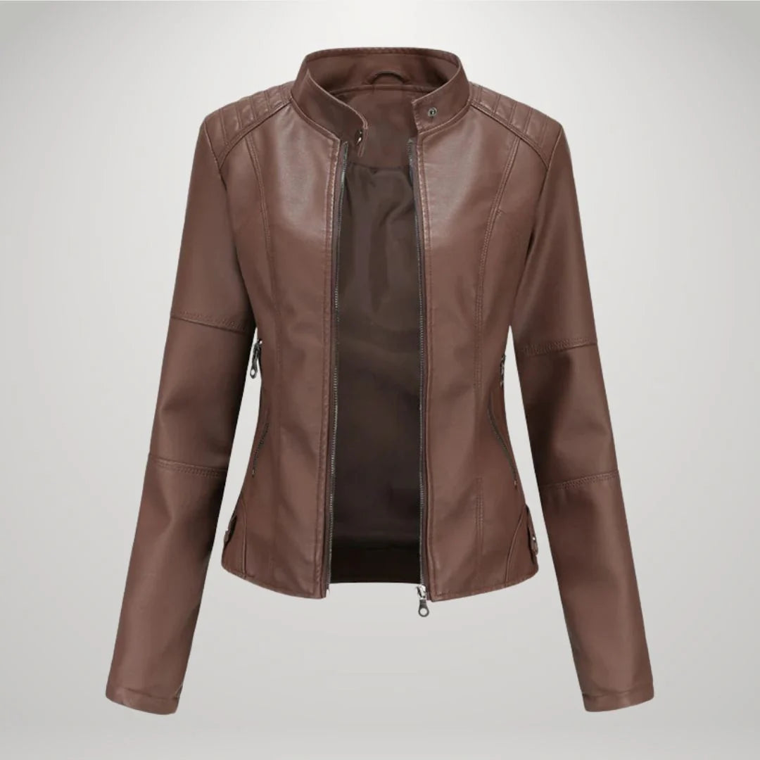 Damenjacke mit tailliertem Schnitt und modernem Stehkragen | A&B - 9 - Annoboutique