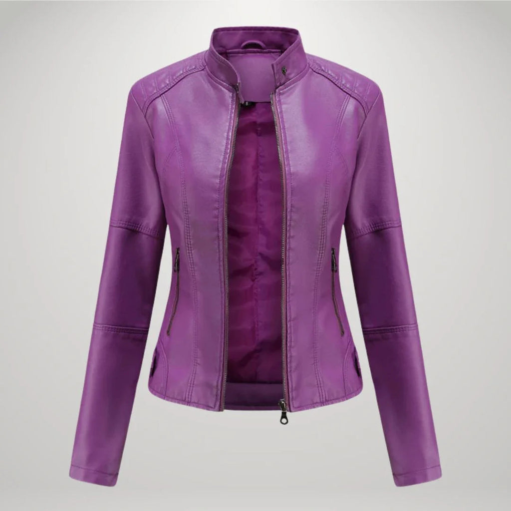Damenjacke mit tailliertem Schnitt und modernem Stehkragen | A&B - 10 - Annoboutique