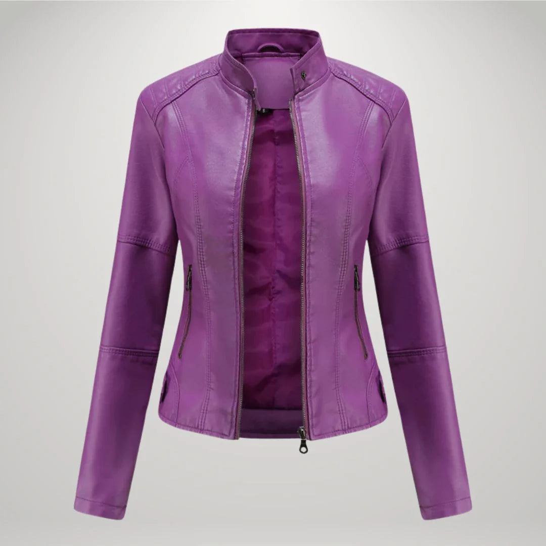Damenjacke mit tailliertem Schnitt und modernem Stehkragen | A&B - 10 - Annoboutique