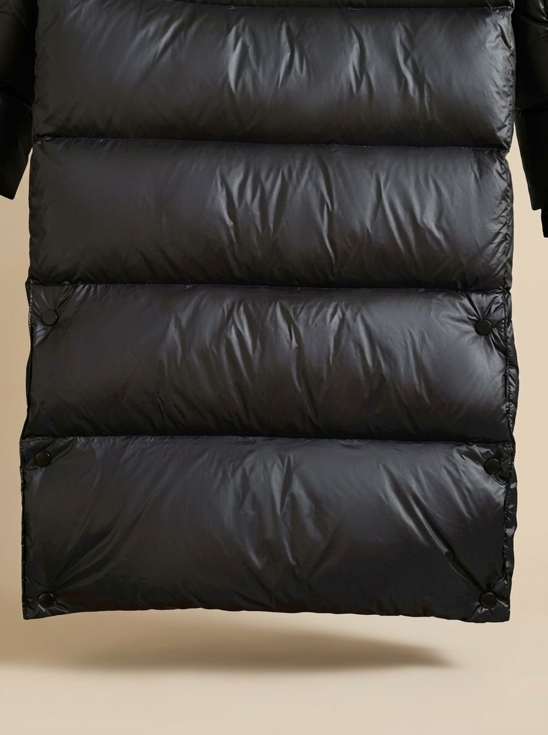 Damen Steppmantel mit Kapuze und langem Schnitt | A&B - 5 - Annoboutique