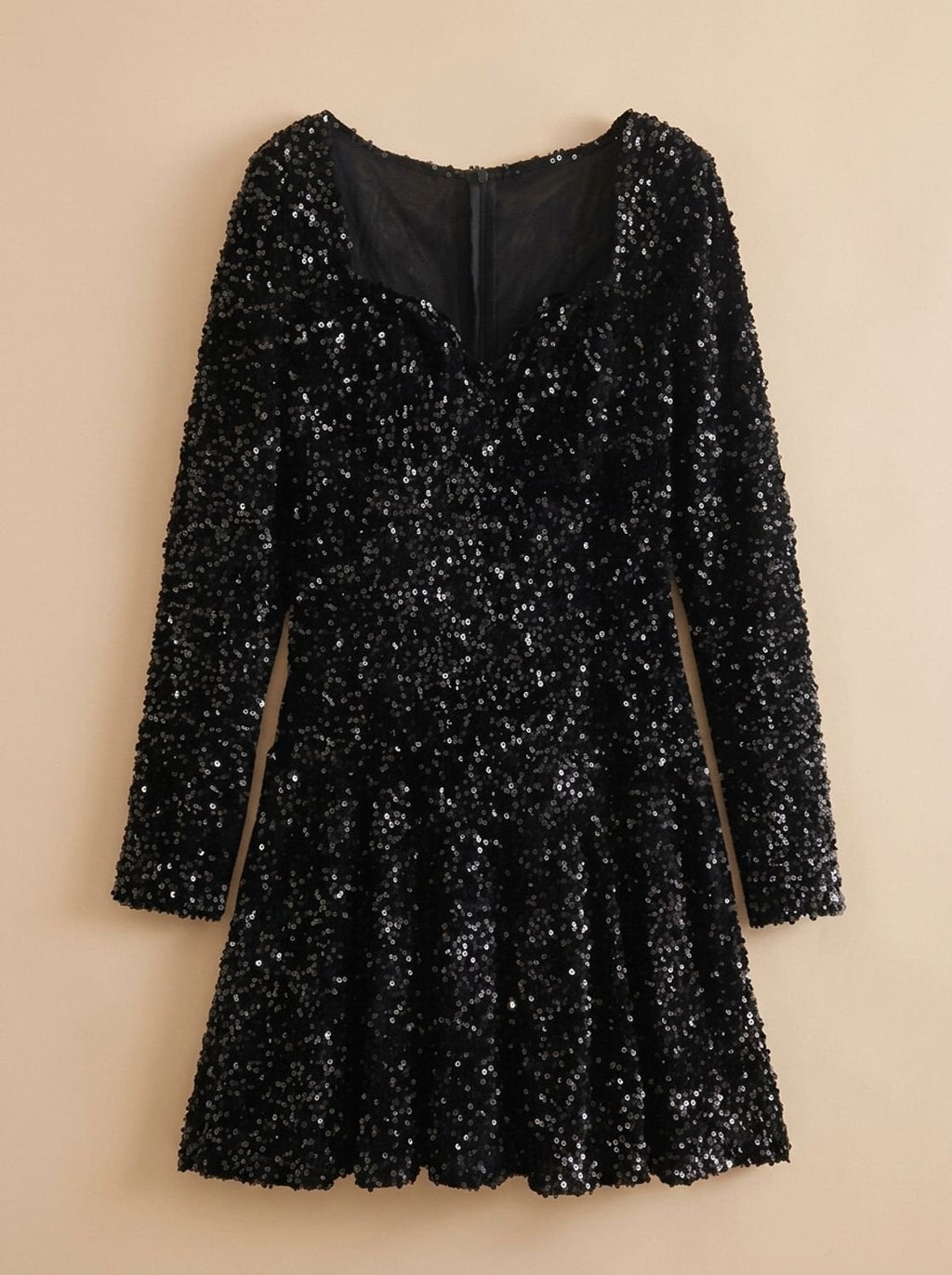 Mini Kleid Damen mit Puffärmeln und quadratischem Ausschnitt | A&B - 5 - Annoboutique