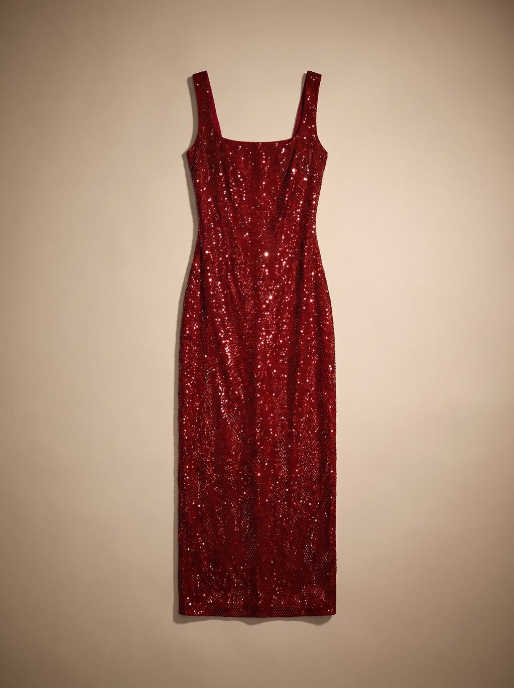 Maxikleid Damen mit taillierter Passform und quadratischem Ausschnitt - 2 - Annoboutique