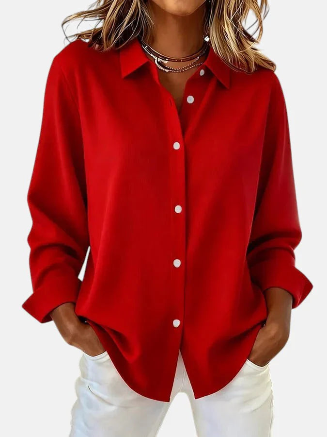 Damenbluse mit klassischem Schnitt und entspannter Passform - 2 - Annoboutique