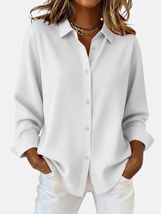 Damenbluse mit klassischem Schnitt und entspannter Passform - 4 - Annoboutique