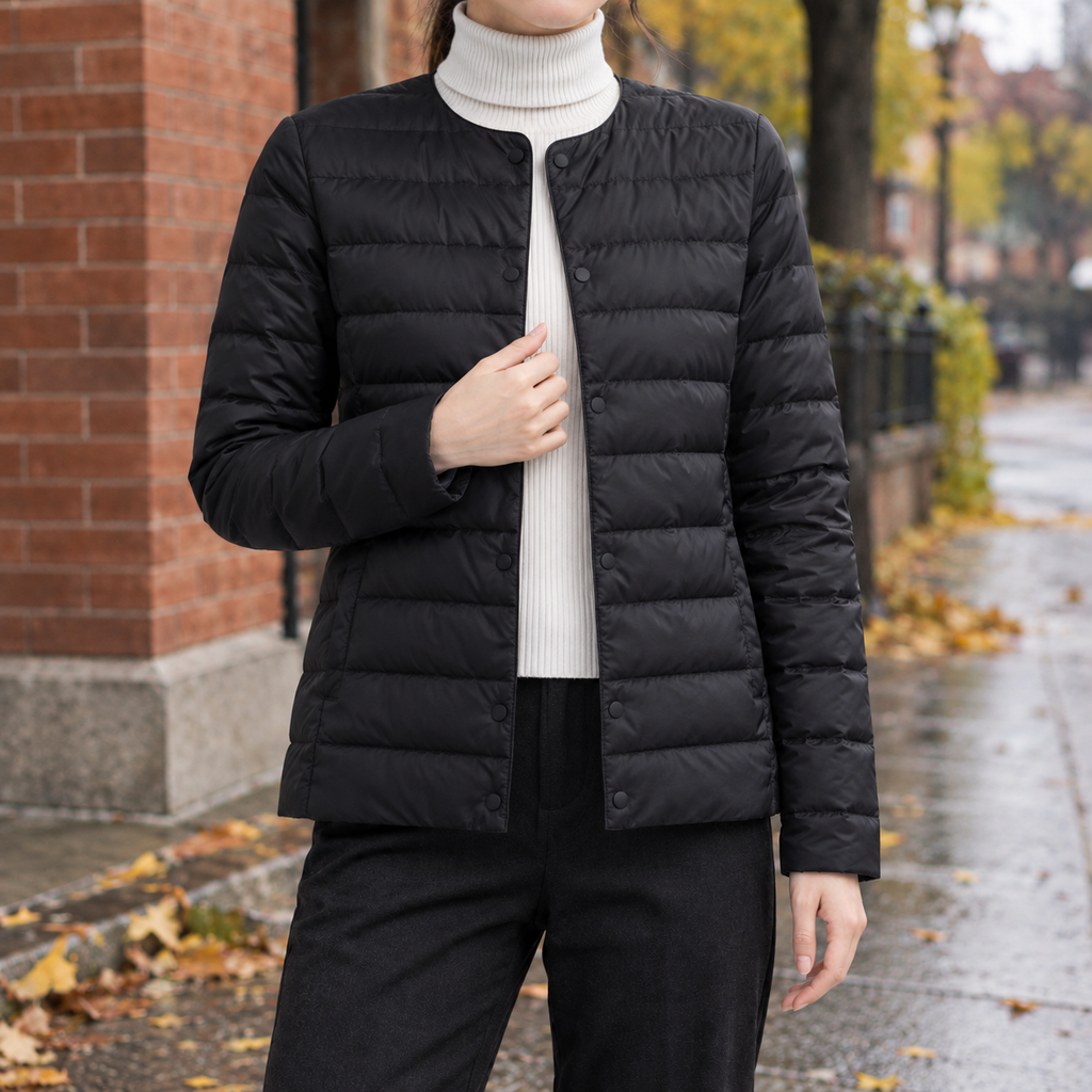 Damen Steppjacke mit modernem Schnitt und praktischen Taschen - 3 - Annoboutique