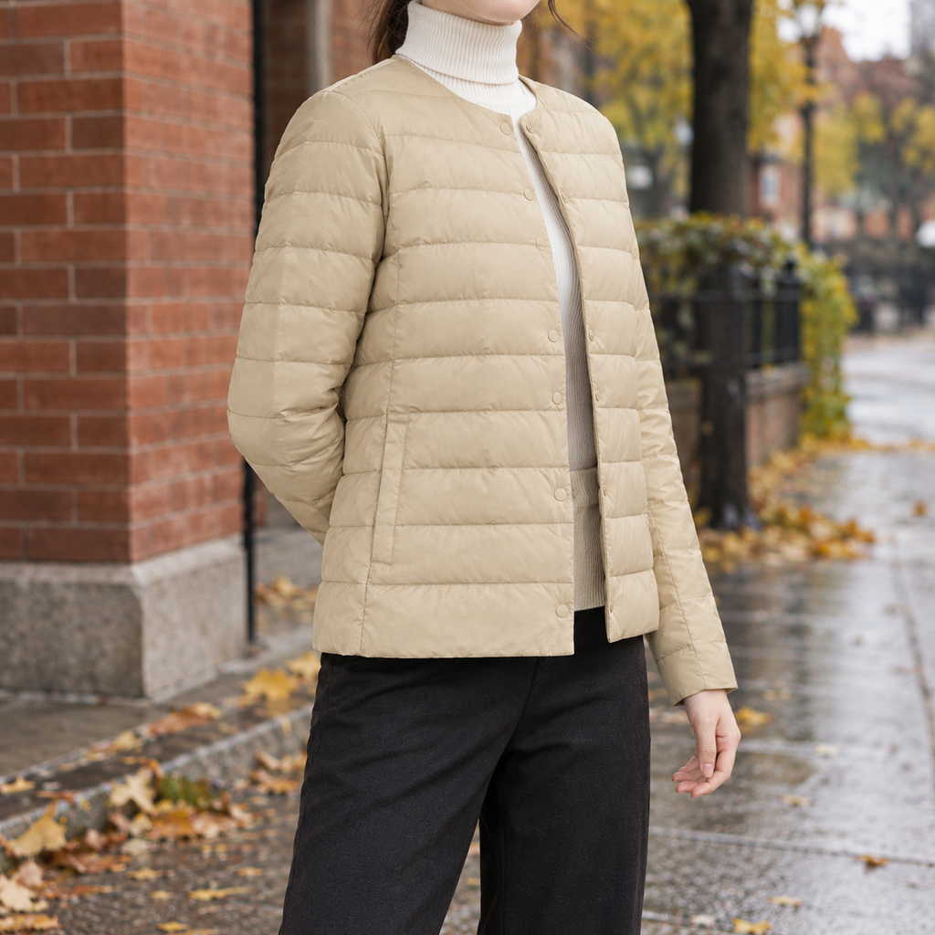 Damen Steppjacke mit modernem Schnitt und praktischen Taschen - 7 - Annoboutique