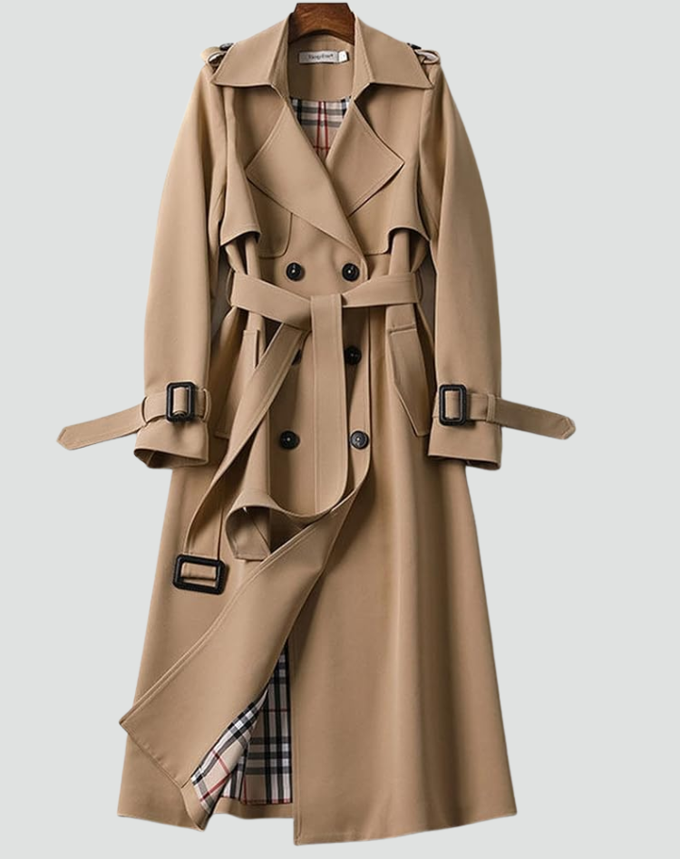 Trenchcoat Damen mit tailliertem Schnitt und eleganten Details | A&B - 3 - Annoboutique