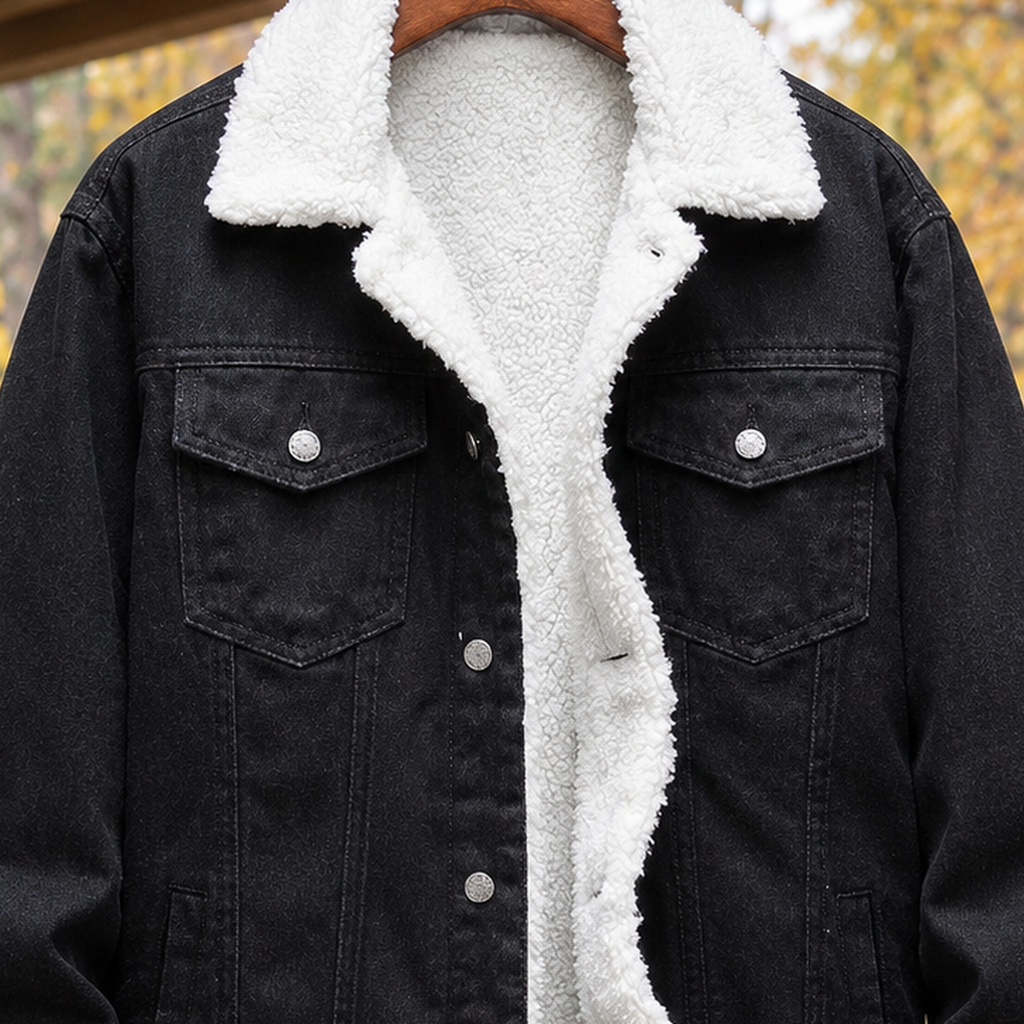 Modische Herrenjacke mit Teddyfutter und praktischen Taschen | A&B - 2 - Annoboutique