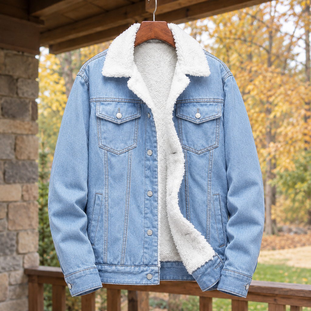 Modische Herrenjacke mit Teddyfutter und praktischen Taschen | A&B - 3 - Annoboutique
