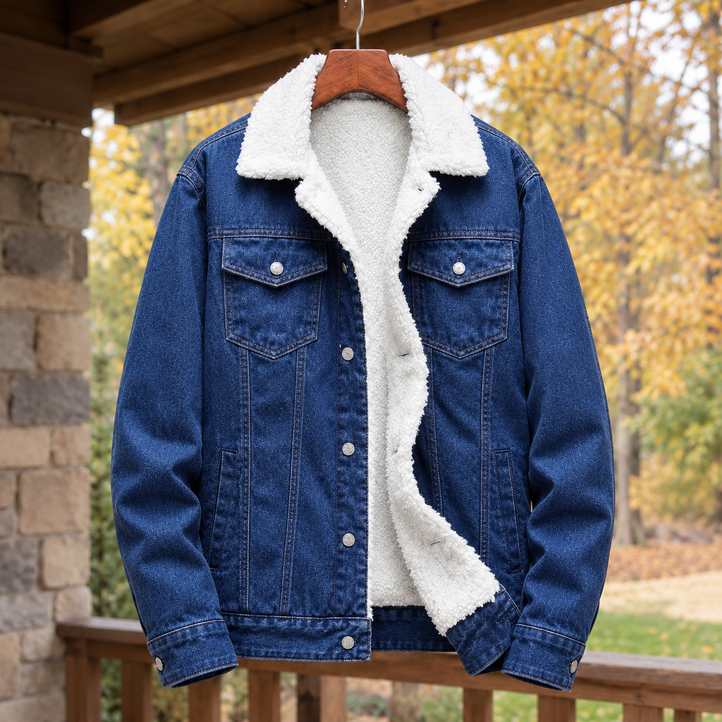 Modische Herrenjacke mit Teddyfutter und praktischen Taschen | A&B - 4 - Annoboutique