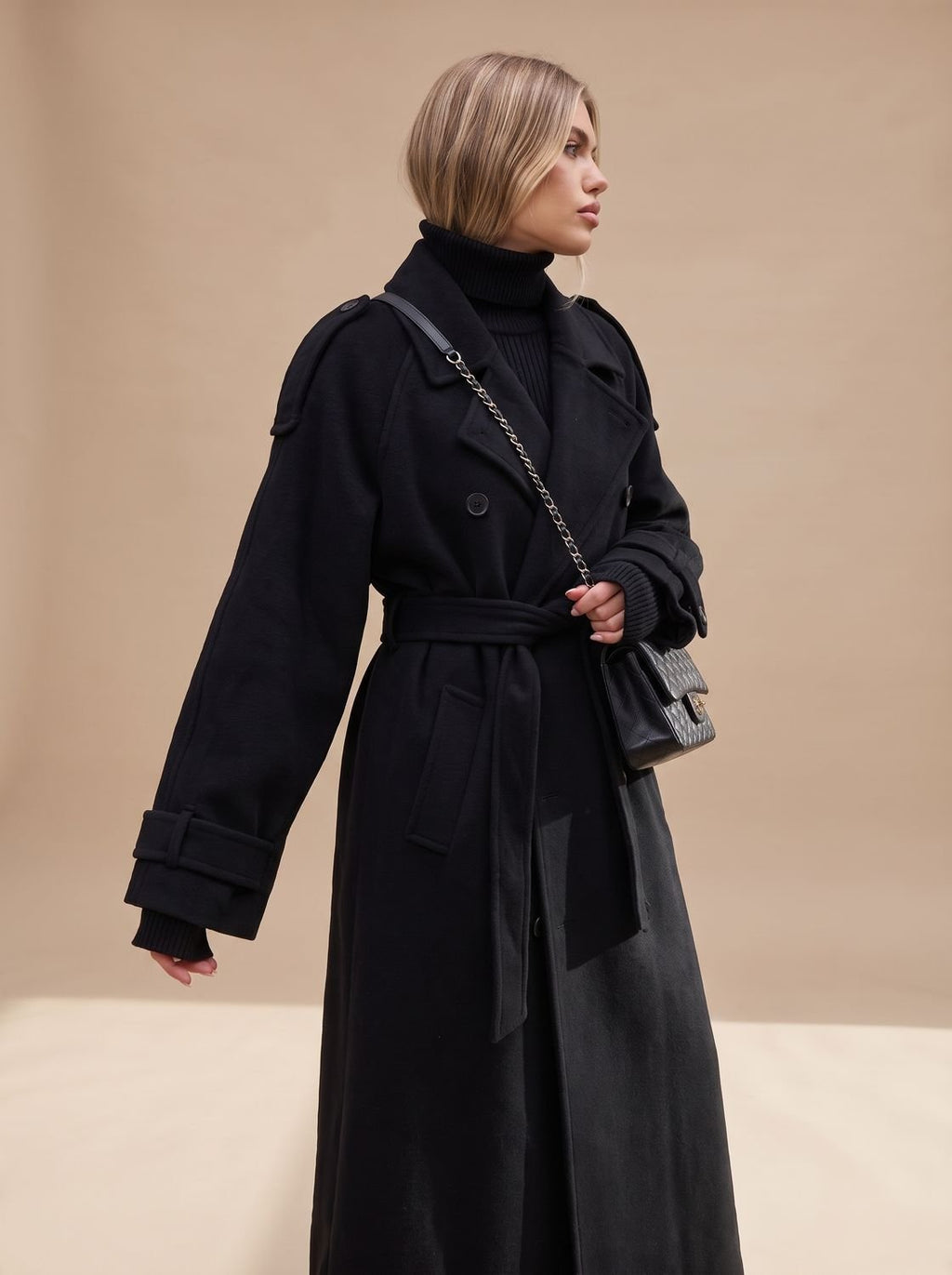 Trench Coat Damen mit lässigem Schnitt und Taillengürtel - 3 - Annoboutique