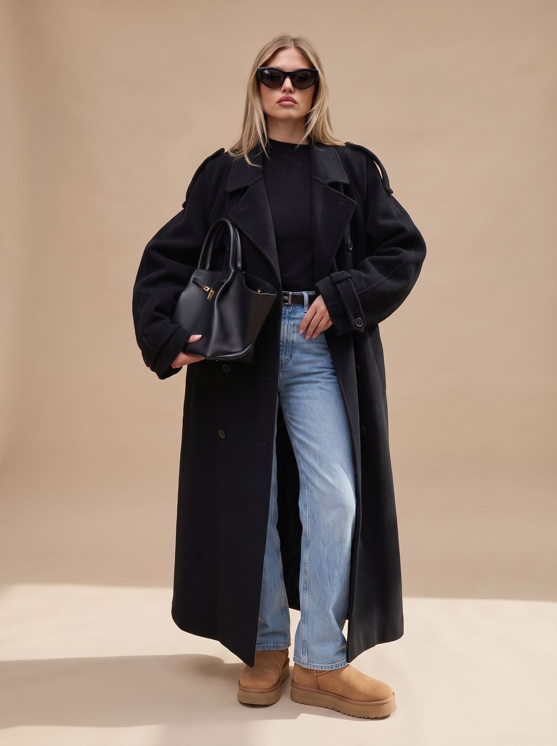 Trench Coat Damen mit lässigem Schnitt und Taillengürtel - 6 - Annoboutique