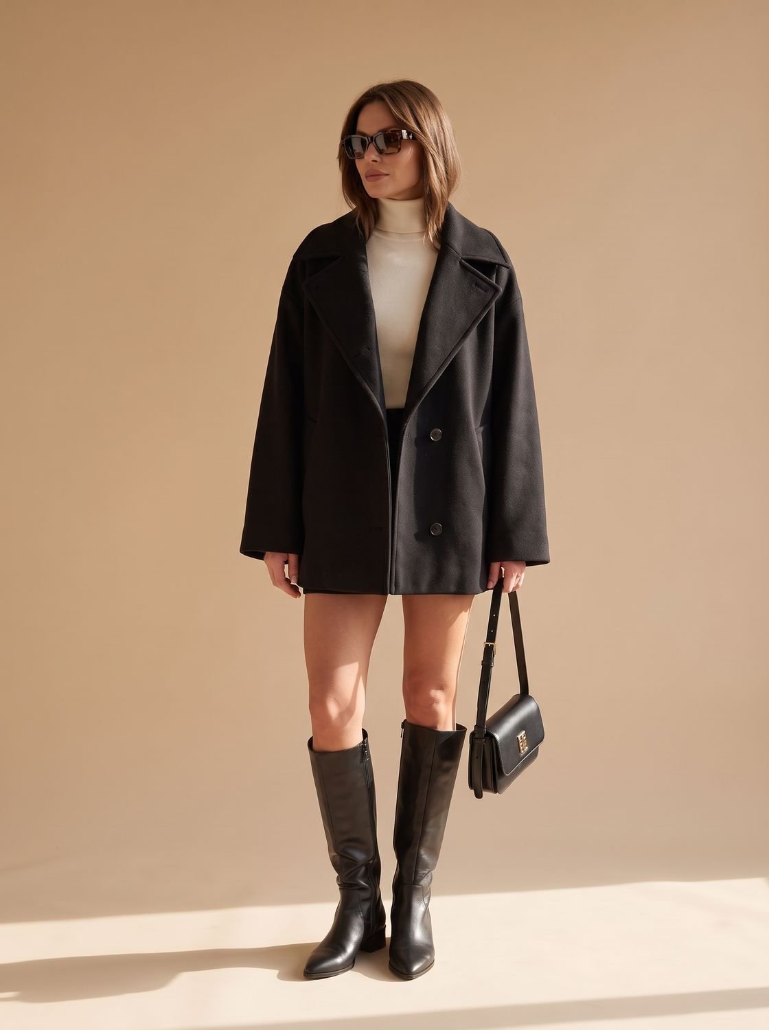 Damen Jacke mit Oversized-Passform und stilvollem Revers - 2 - Annoboutique