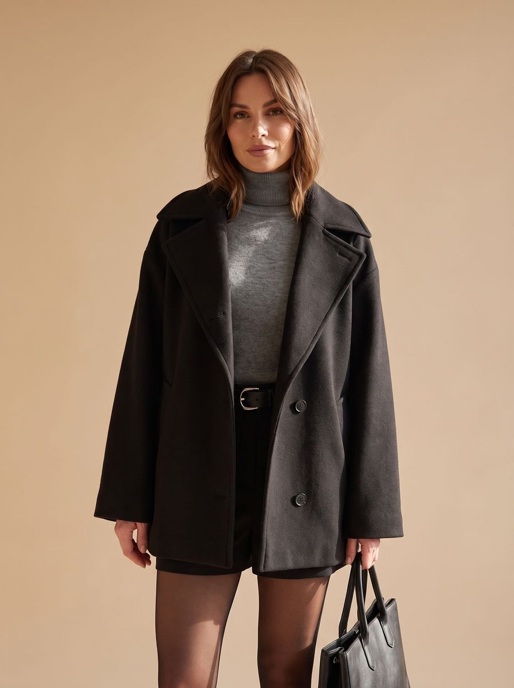 Damen Jacke mit Oversized-Passform und stilvollem Revers - 5 - Annoboutique