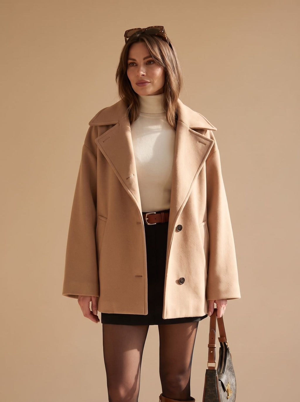 Damen Jacke mit Oversized-Passform und stilvollem Revers - 11 - Annoboutique