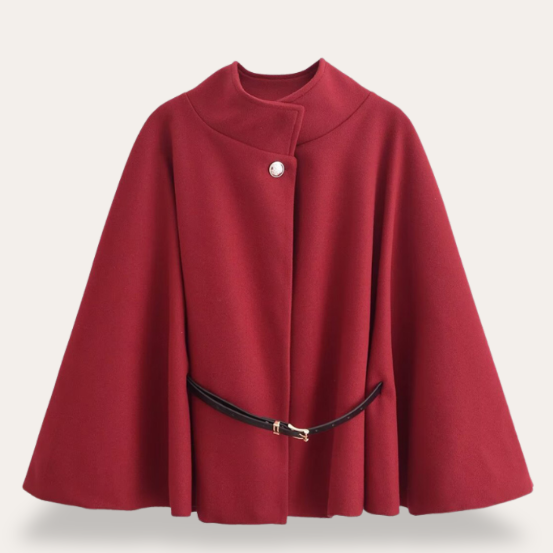 Damen Mantel mit elegantem Schnitt und Taillengürtel - 2 - Annoboutique