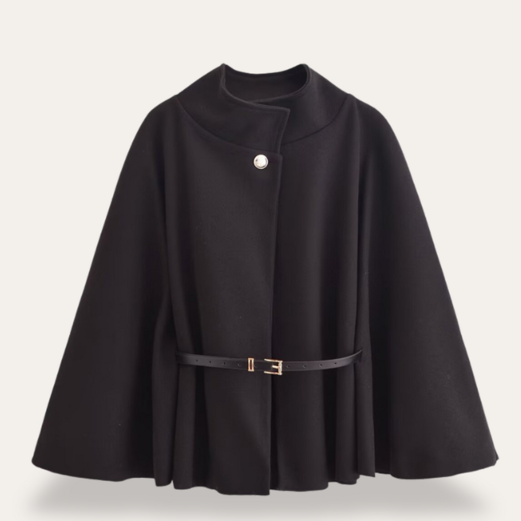 Damen Mantel mit elegantem Schnitt und Taillengürtel - 8 - Annoboutique