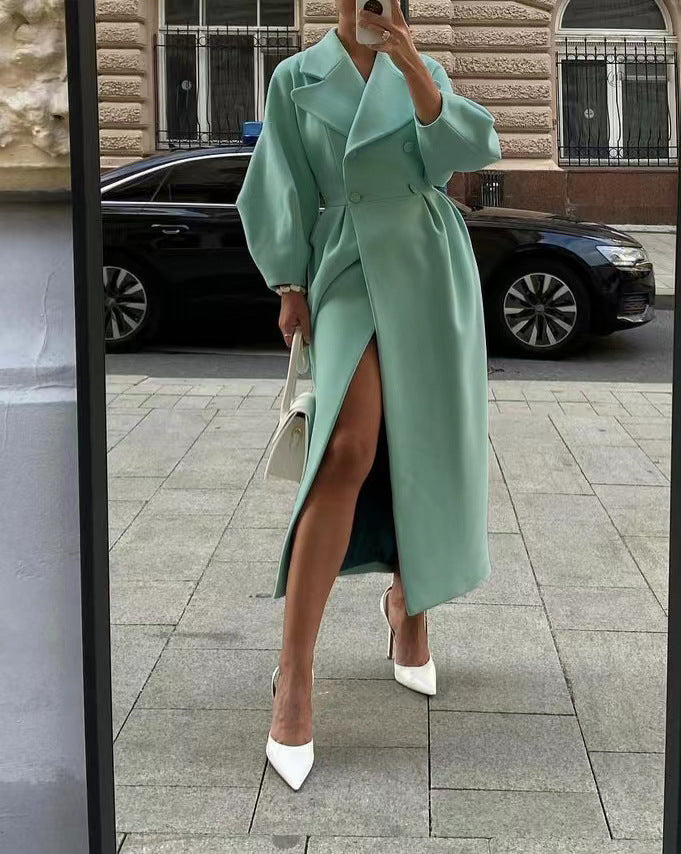 Trenchcoat Damen mit tailliertem Schnitt und elegantem Design - 2 - Annoboutique