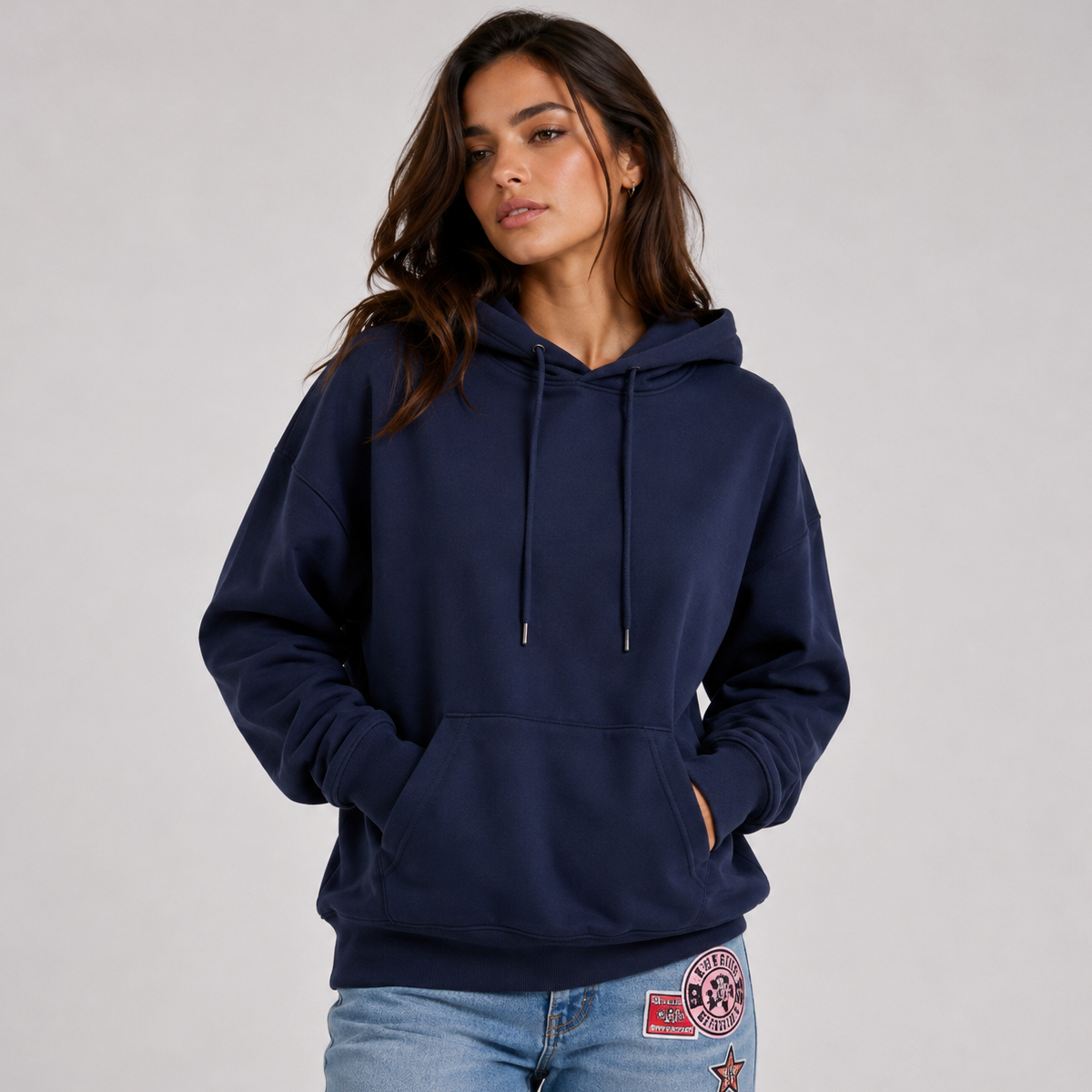 Hoodie Damen im lässigen Stil mit auffälligem Sternenmotiv - 2 - Annoboutique