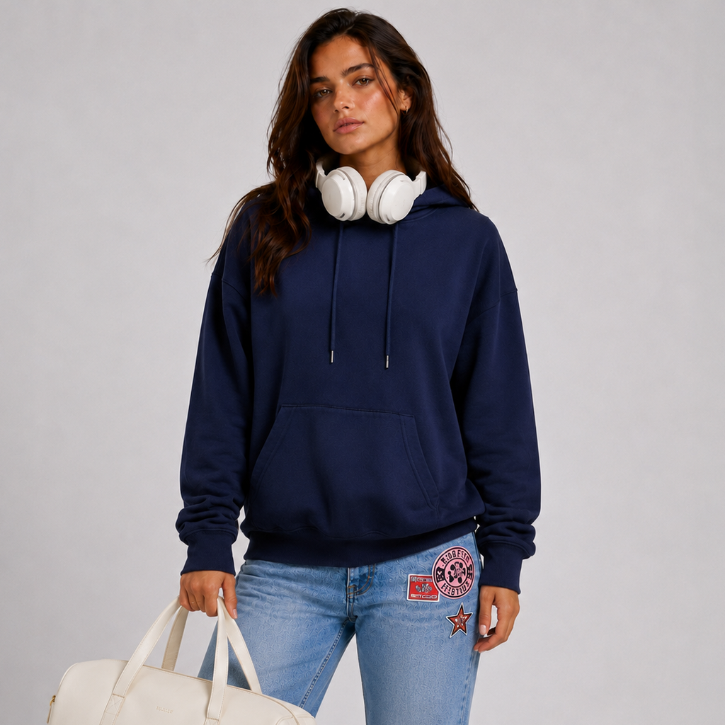 Hoodie Damen im lässigen Stil mit auffälligem Sternenmotiv - 5 - Annoboutique