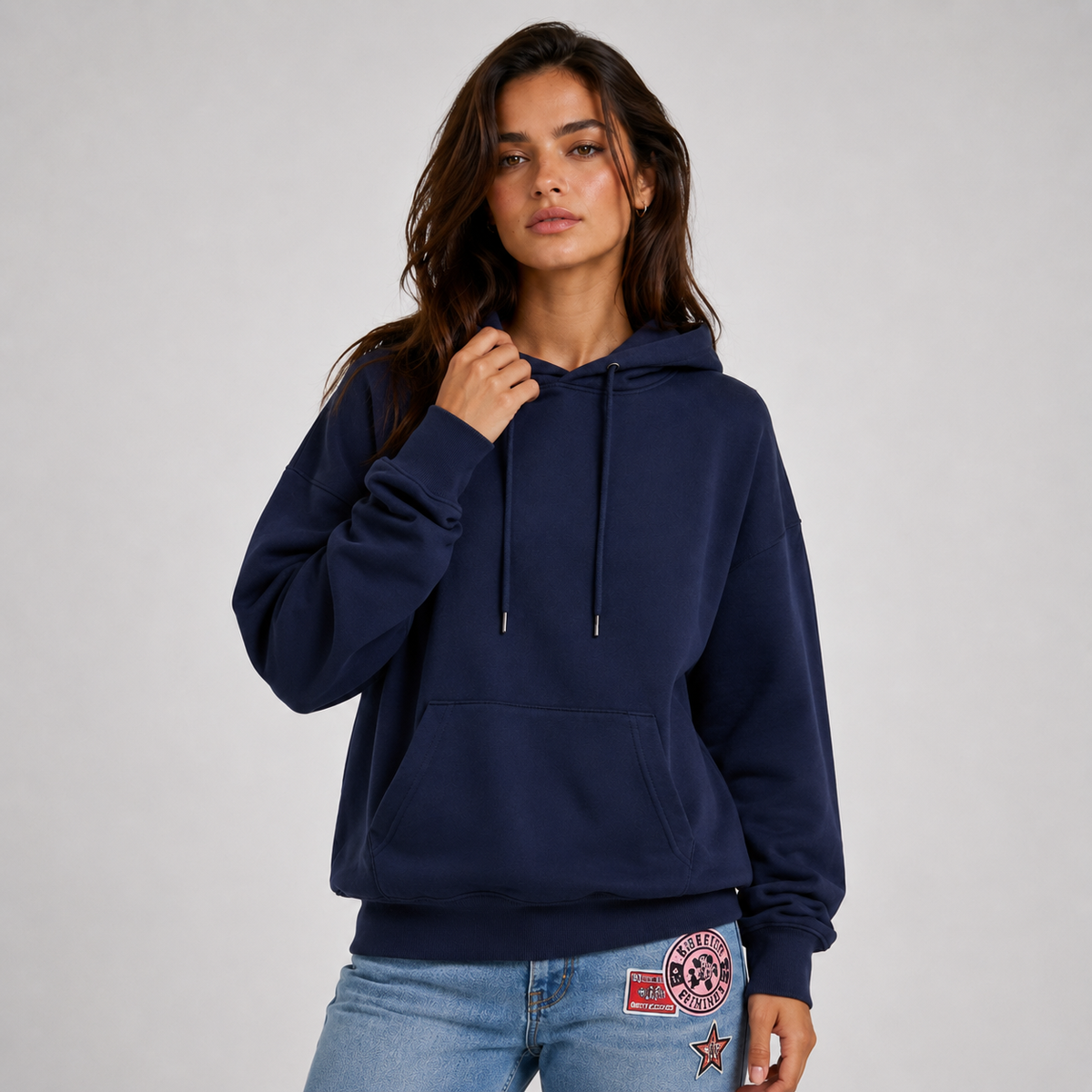 Hoodie Damen im lässigen Stil mit auffälligem Sternenmotiv - 7 - Annoboutique
