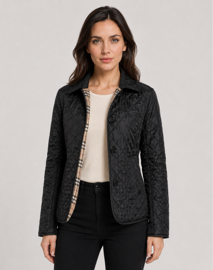 Damenjacke mit klassischem Schnitt und praktischem Knopfverschluss - 2 - Annoboutique
