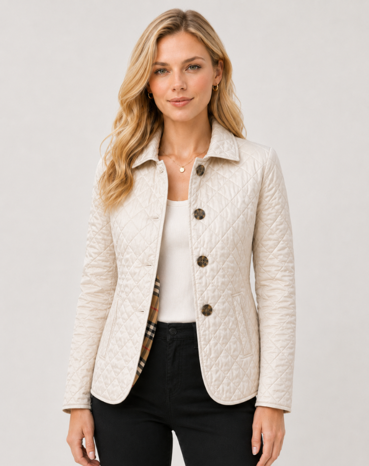 Damenjacke mit klassischem Schnitt und praktischem Knopfverschluss - 3 - Annoboutique