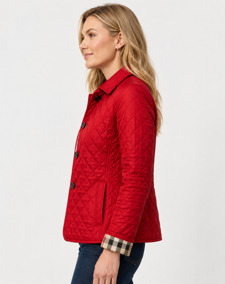 Damenjacke mit klassischem Schnitt und praktischem Knopfverschluss - 9 - Annoboutique