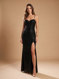 Maxikleid Damen mit Herz-Ausschnitt und hohem Seitenschlitz - 2 - Annoboutique