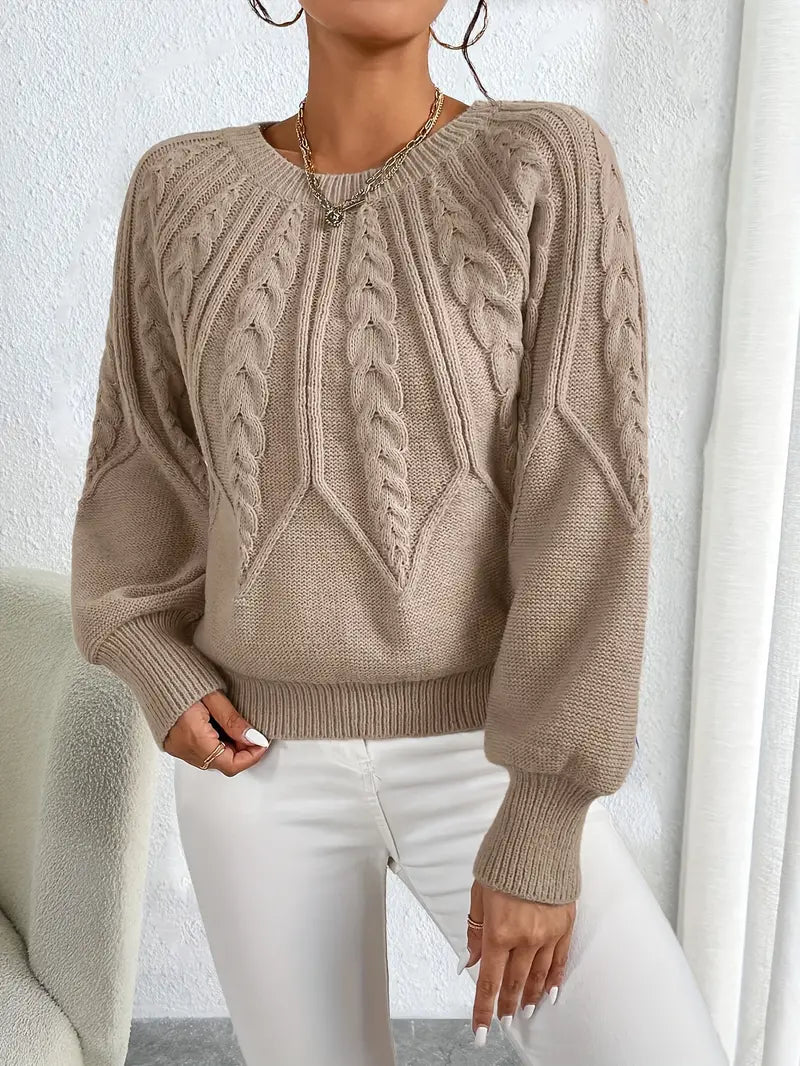 Damen Pullover mit innovativem Schnitt und großzügigen Ärmeln - 1 - Annoboutique