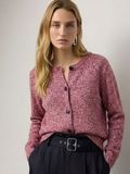 Damen Cardigan mit Rundhals und praktischer Knopfleiste - 1 - Annoboutique