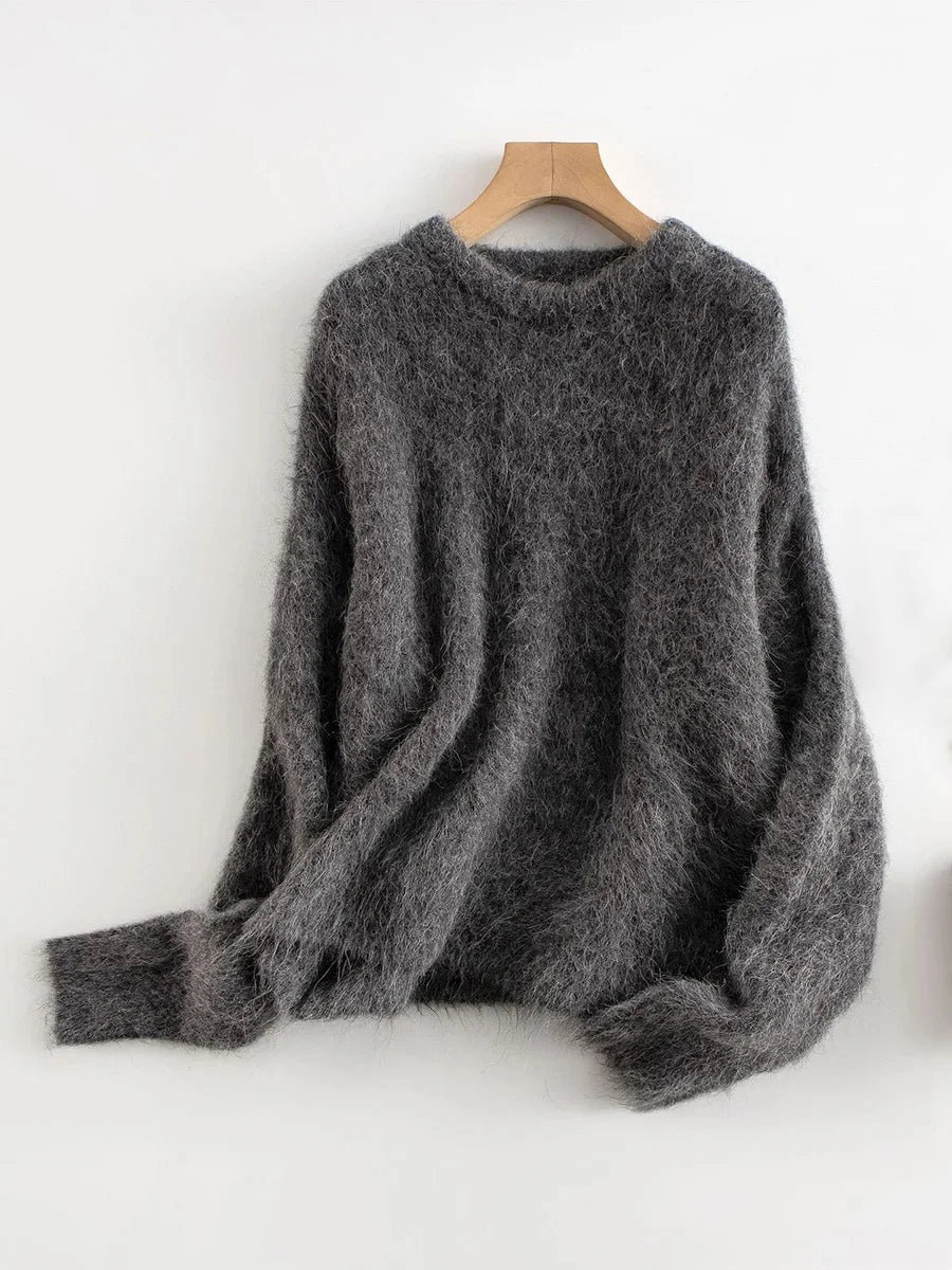 Damen Pullover mit Rundhalsausschnitt und lässiger Passform - 2 - Annoboutique