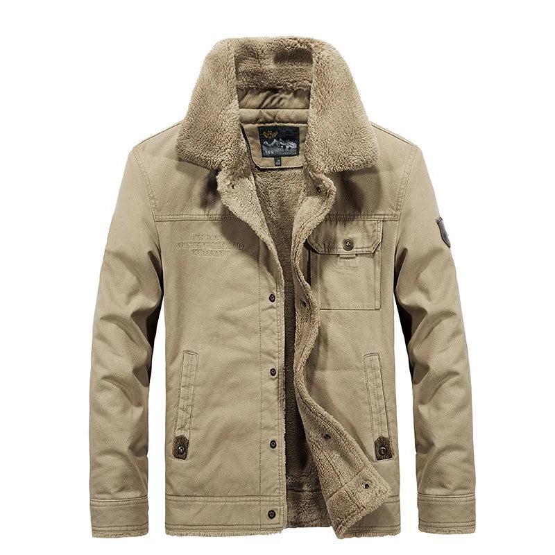 Übergangsjacke Herren mit stilvollem Kragen und praktischen Taschen - 9 - Annoboutique