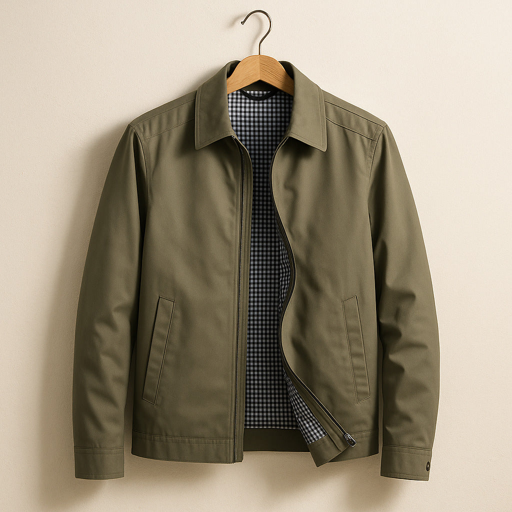 Herrenjacke mit Reißverschluss und modernem Schnitt - 9 - Annoboutique