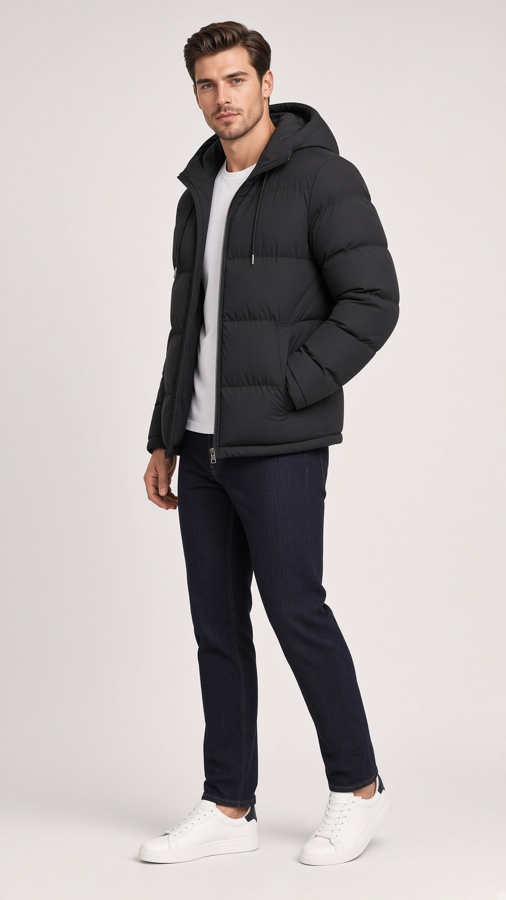 Winterjacke Damen mit Kapuze und lässigem Schnitt - 2 - Annoboutique