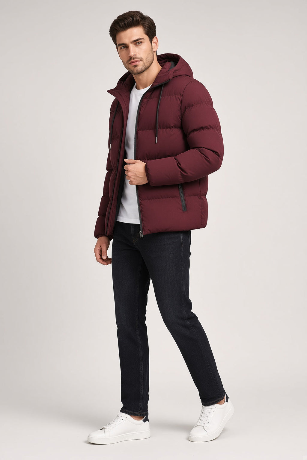 Winterjacke Damen mit Kapuze und lässigem Schnitt - 5 - Annoboutique